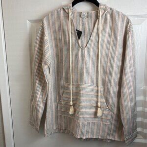 NWT Paper Crane Popover Long Sleeve Hoodie Shirt.S